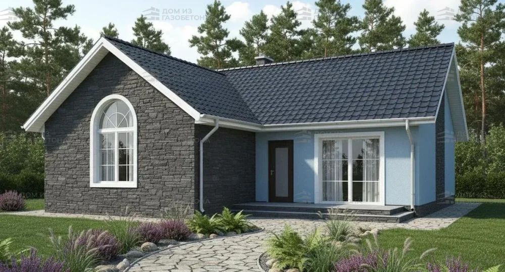 Проект Одноэтажный дом 12 на 10, 98 м2