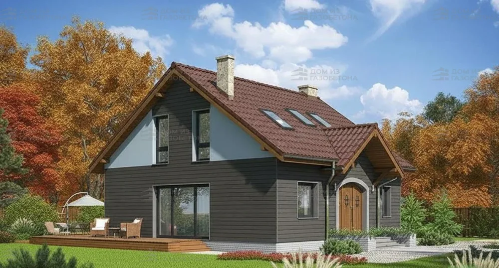 Проект Двухэтажный дом 11 на 10, 135 м2