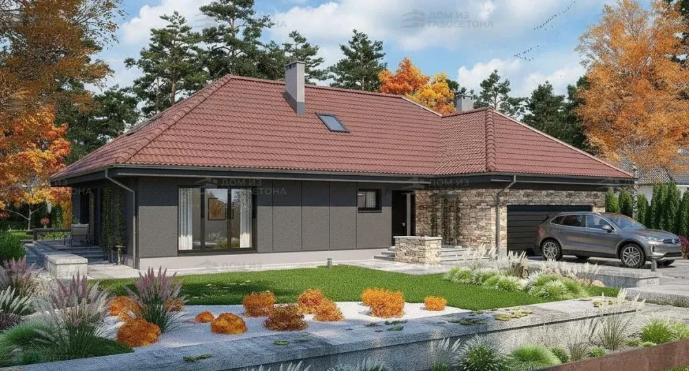 Проект Двухэтажный дом 19 на 19, 276 м2