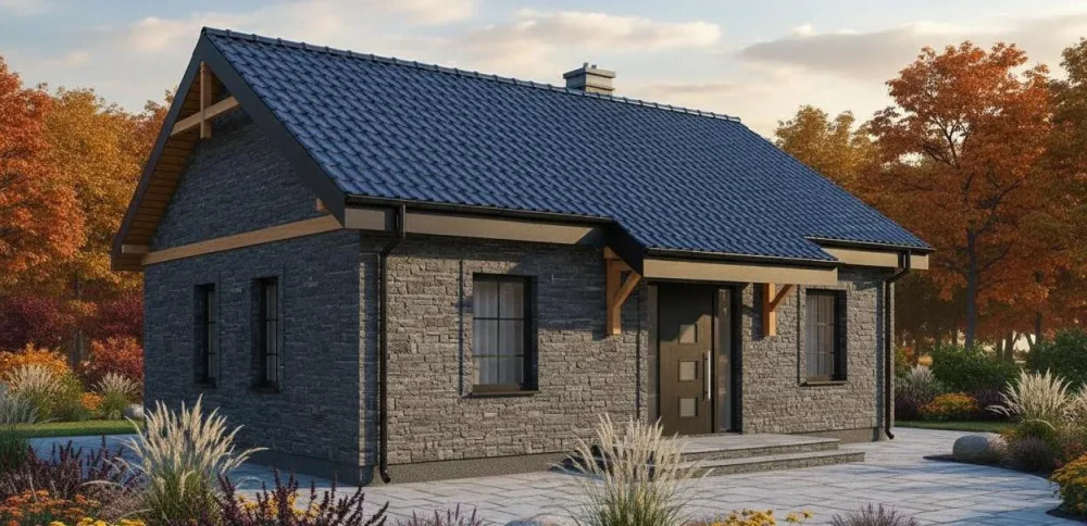 Проект Одноэтажный дом 9 на 11, 64 м2