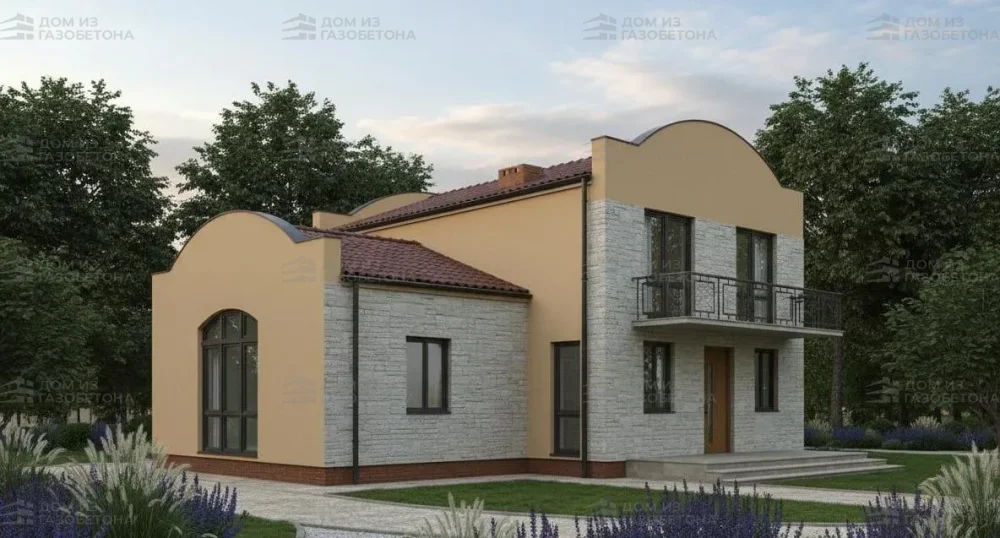 Проект Двухэтажный дом 17 на 10, 183 м2