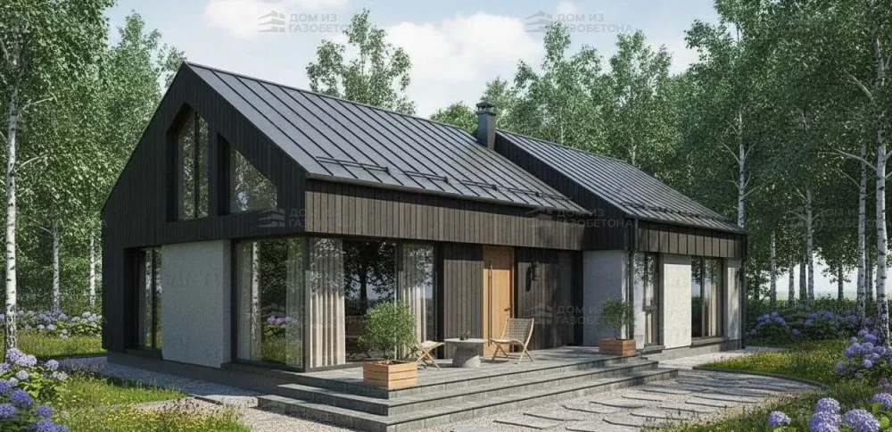 Проект Одноэтажный дом 17 на 9, 124 м2