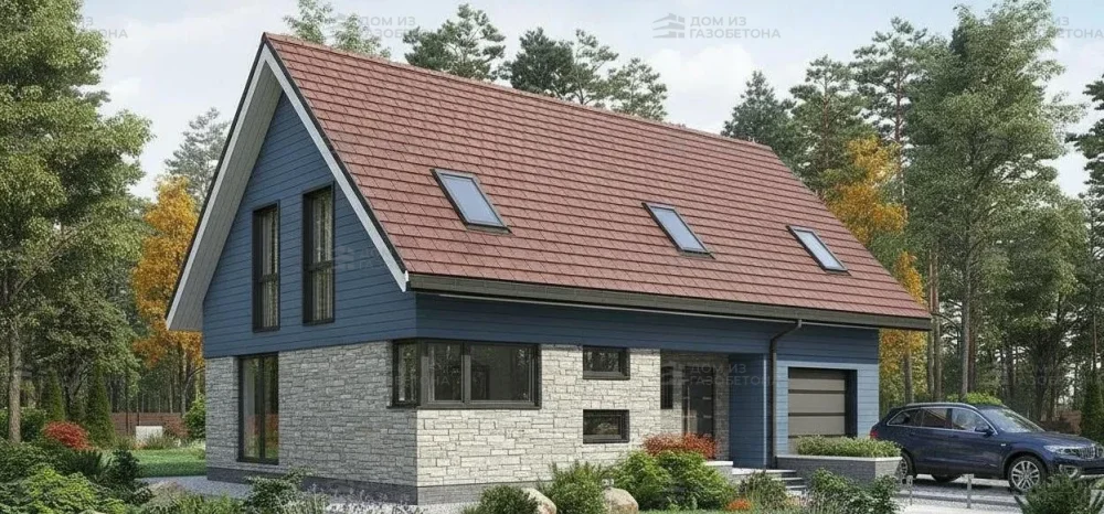 Проект Двухэтажный дом 13 на 10, 167 м2